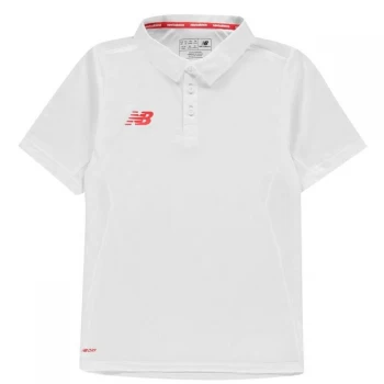 Image of New Balance SS Polo Juniors - White