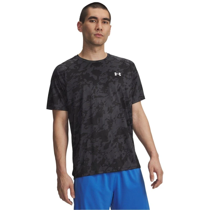 Image of Under Armour Tech 2.0 T-Shirt Black Camo/White S