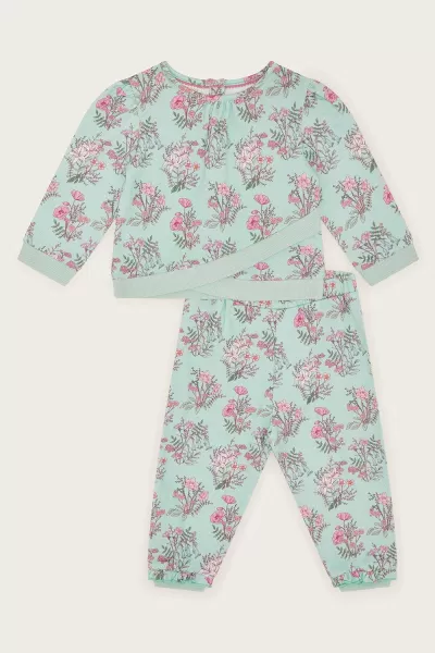 Image of Baby Floral Sweat Top and Leggings Set