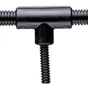 Image of Panduit CF752575F Q T Connector For Corrugated Conduit Polypropylene Black