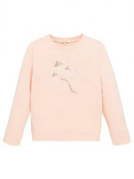 Image of Barbour Girls Promenade Crew Sweatshirt - Pink