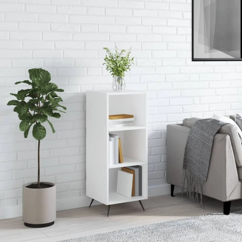 Image of VIDAXL Shelf Cabinet White 34.5x32.5x90cm Engineered Wood Vidaxl 8720845868710