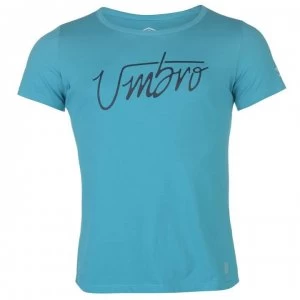 Image of Umbro Graphic CVC T Shirt Ladie - Blue