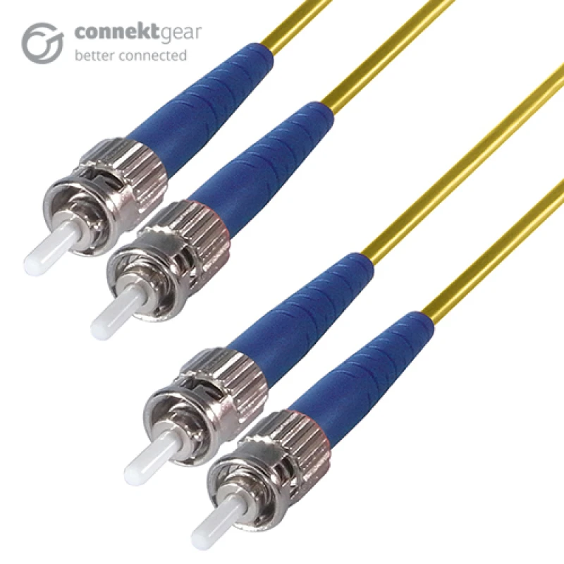 Image of connektgear 3m Duplex Fibre Optic Single-Mode Cable OS2 9/125 Micron S