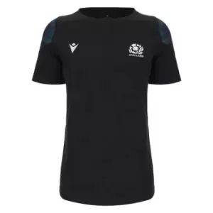 Image of Macron Scotland Travel Shirt 6 nations 2023 2024 - Black