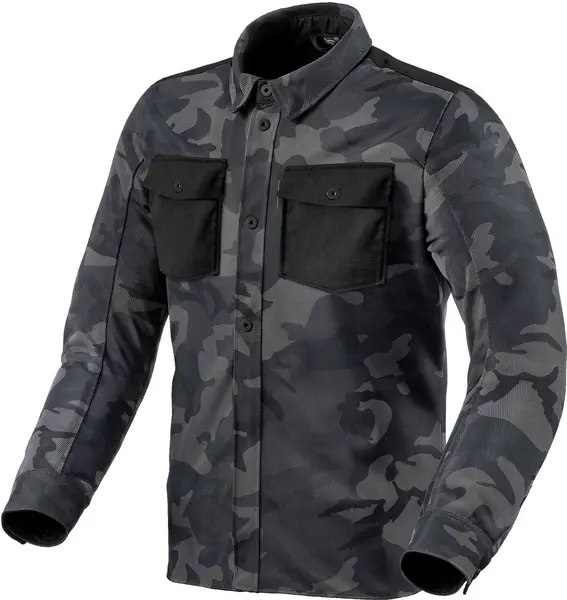 Image of REV'IT! Overshirt Tracer Air 2 Jacket Camo Dark Gray Size M