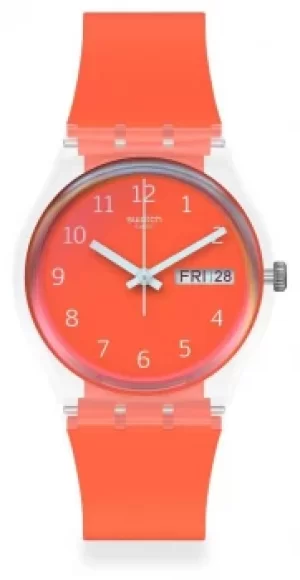 Image of Swatch RED AWAY Unisex day date GE722 Watch