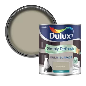 Image of Dulux Simply Refresh Multi Surface Overtly Olive Eggshell Paint 750ml