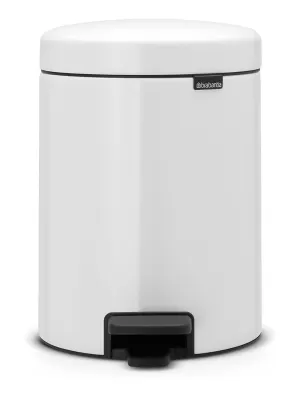 Image of Brabantia NewIcon 12 Litre Grey Pedal Bin Metallic Grey