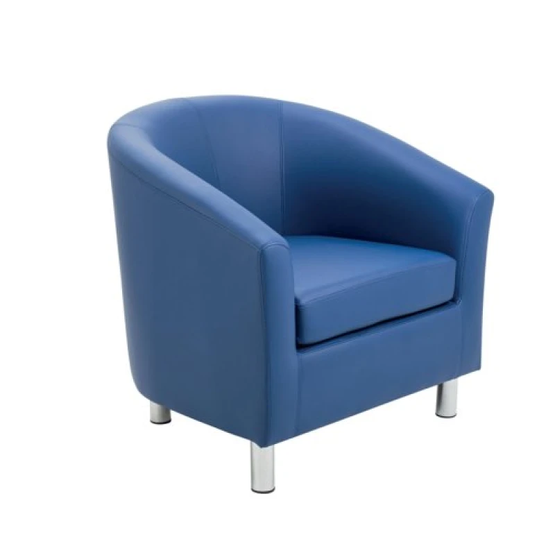 Image of Jemini Tub Armchair Polyurethane Blue KF70355
