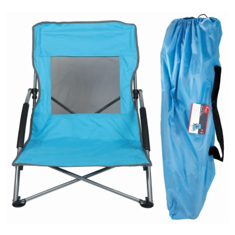 Image of Redwood Low Folding Beach Chair
