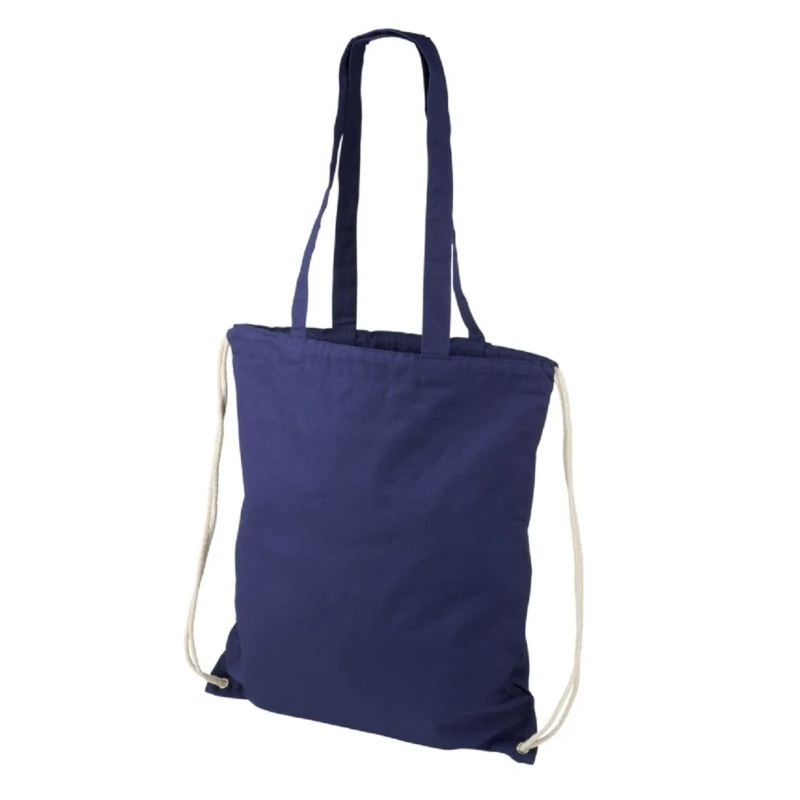Image of Bullet Mens Eliza Cotton Drawstring Bag in Navy Navy Male