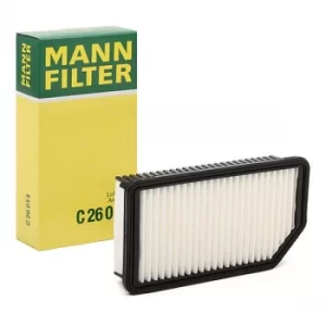 Image of MANN-FILTER Air Filter HYUNDAI,KIA C 26 014 281131J000,281131P000,281131P000 Engine Filter 281132K000