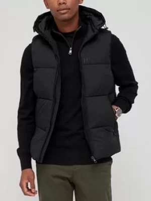 Image of Tommy Hilfiger High Loft Padded Gilet, Black, Size S, Men