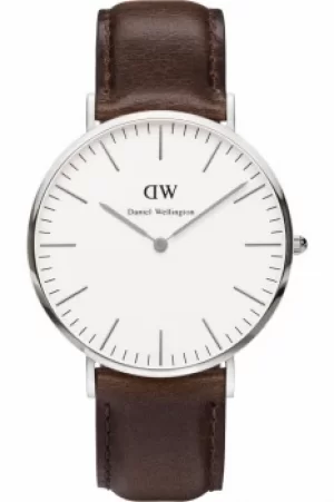 Image of Mens Daniel Wellington Bristol Silver 40mm Watch DW00100023