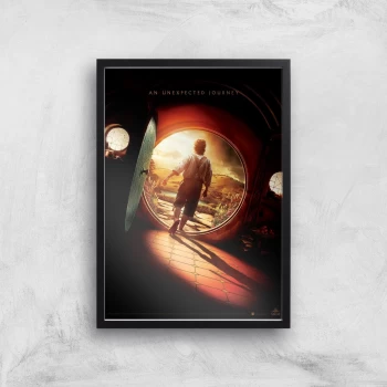 Image of The Hobbit: An Unexpected Journey Giclee Art Print - A2 - Black Frame