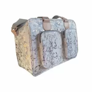 Image of My Babiie Dani Dyer Metallic Rose Gold Marble Deluxe Changing Bag