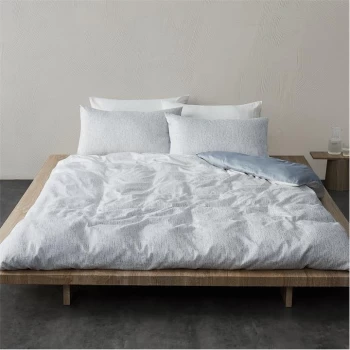 Image of Himeya Faded Mesh Duvet Cover - GREY