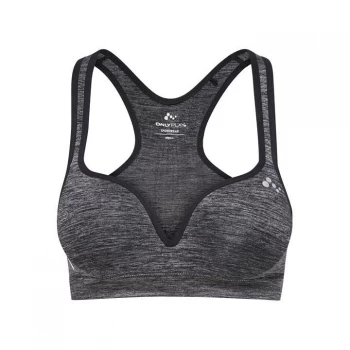Image of Only Play Play shaped sports bra in Grey - Black Melange