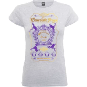 Image of Harry Potter Honeydukes Purple Chocolate Frogs Womens Grey T-Shirt - L