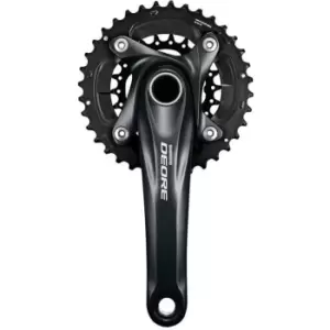 Image of Shimano Deore M617 10 Speed MTB 36/22 Chainset - Black