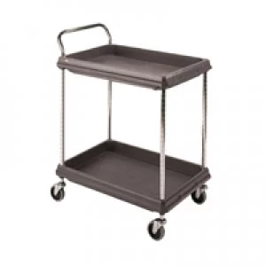 Image of Slingsby 2 Tier Black W984xD689xH1041mm Deep Ledge Trolley 375054