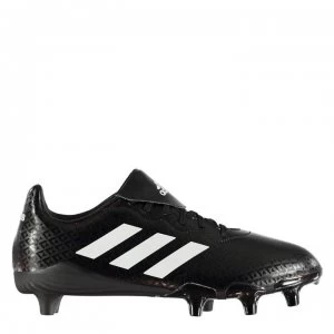 Image of Adidas Rumble Mens Rugby Boots Soft Ground - Black/White