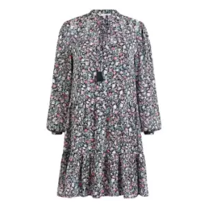 Image of Yumi Rose Lurex Print Boho Tunic - Black