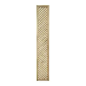 Image of Forest 5'11 x 1' Wisley Diamond Lattice Panel (1.8m x 0.3m) - Natural Timber