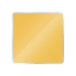 Image of Cosy Magnetic Glass Whiteboard 450X450MM Warm Yellow