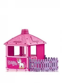 Image of Dolu City Play House With Fence - Pink