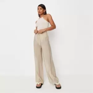 Image of Missguided Halter Neck Bodysuit - Neutral