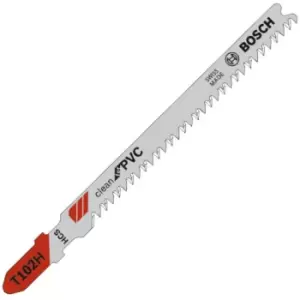 Image of Bosch t 102 h Clean Cut for pvc, pa, pa Sheets hcs Jigsaw Blades - Pack of 5 - n/a