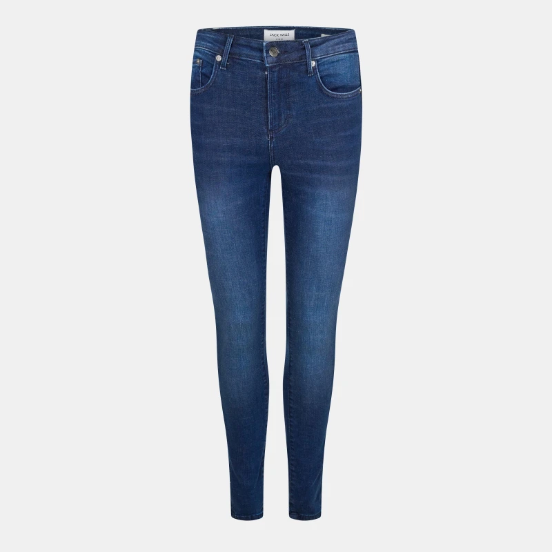 Image of Jack Wills Aimie Modern Skinny Jeans Dark Indigo female 24 L28