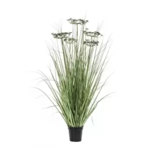 Image of Crossland Grove Potted Grass W/5 Reeds Green/Blue 920Mm