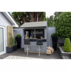 Image of Forest Garden Shiplap Dip Treated 6' x 4' Apex Garden Bar