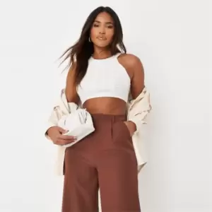 Image of Missguided Crop Top - White