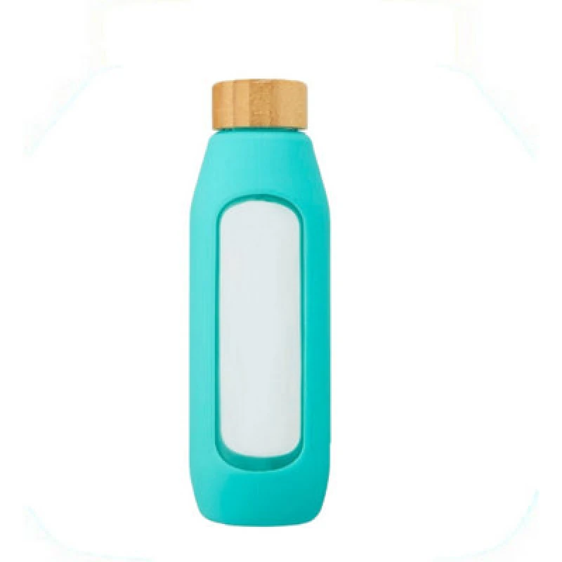 Image of Avenue Avenue Glass 600ml Water Bottle in Pale Green Pale Green One Size Unisex 5059958465213