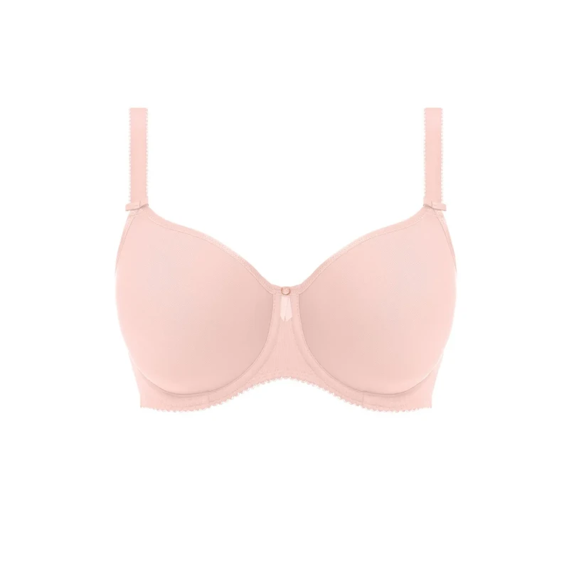 Image of Fantasie Womens Rebecca Essentials Moulded Spacer Bra in Pink Size: 30GG Pink Female 30GG