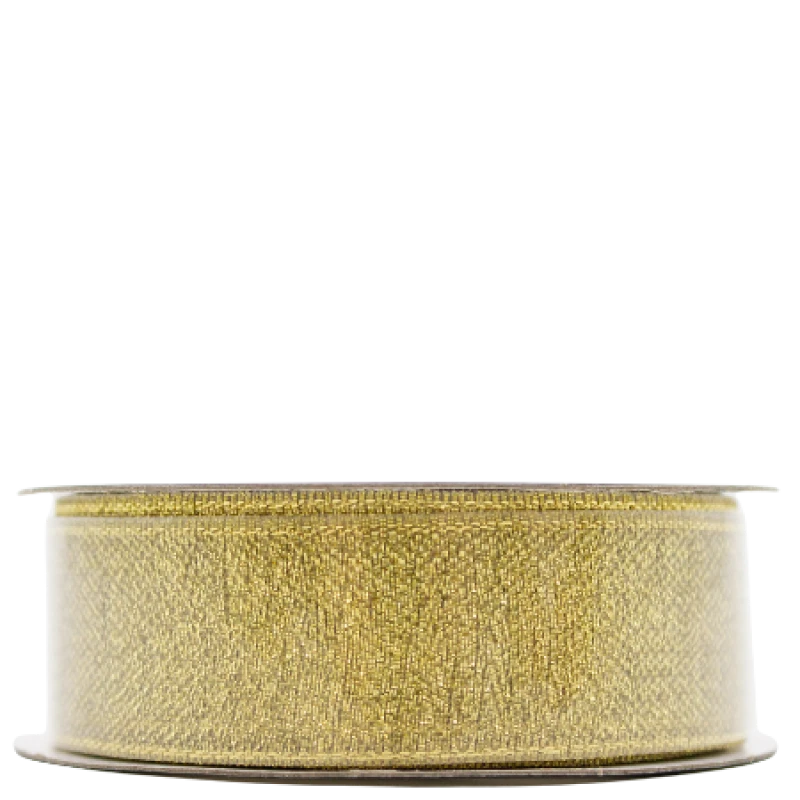 Image of Decoris Gold Decorative Ribbon with Glitter P_GLD-483089
