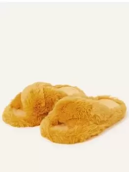 Image of Accessorize Luxe Footbed Slider, White Size M Women