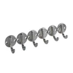 Image of IT Kitchens Zinc alloy Multi purpose hooks Pack of 6