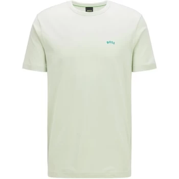 Image of Boss Curved T Shirt - Green