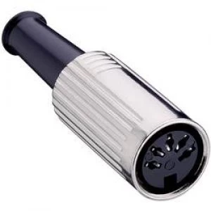 Image of DIN connector Socket straight Number of pins 7 Silver Lumberg 0121 07 1