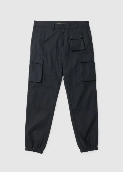 Image of Belstaff Mens Trialmaster Cargo Trousers In Black