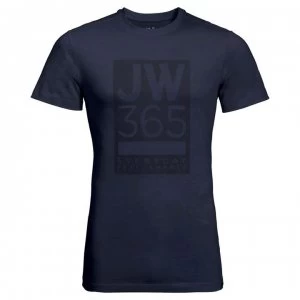 Image of Jack Wolfskin Logo T Shirt - Night Blue 1010