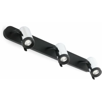 Image of Faro Orleans - 3 Light Indoor Adjustable Wall Spotlight Chrome, Black, GU10