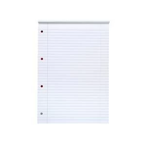 Image of 5 Star Refill Pad FSC Feint Headbound Ruled with Margin 70gsm 4 Hole Punched 80 Sheets A4 Pack 10