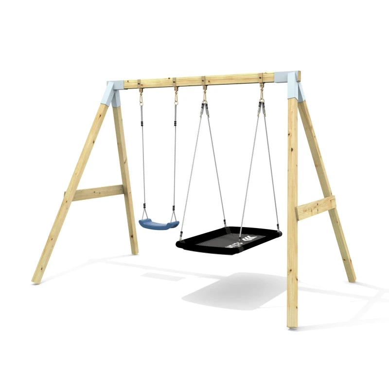 Image of OutdoorToys Premium Double Swing - Standard & Boat Navy Blue Blue Unisex