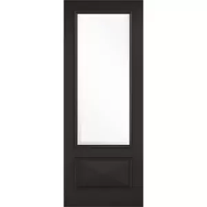 Image of Knightsbridge - Glazed - Black Internal Door - 1981 x 762 x 35mm